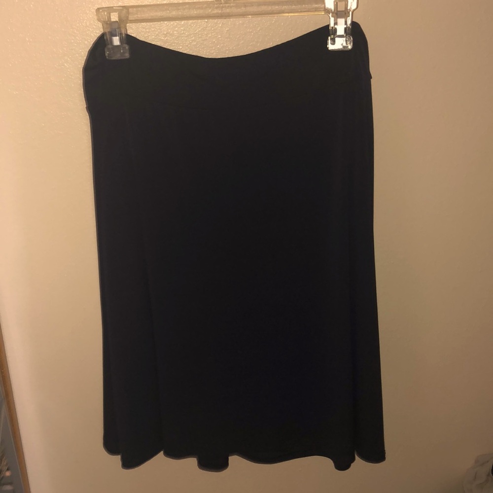 Navy blue past the knee length skirt